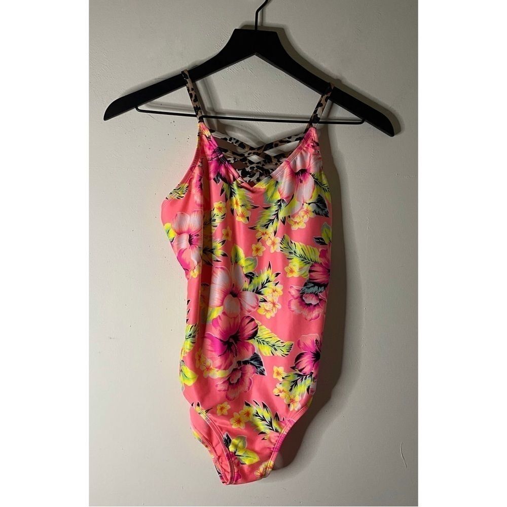 Breaking Waves Tropical Floral Animal Print One Piece